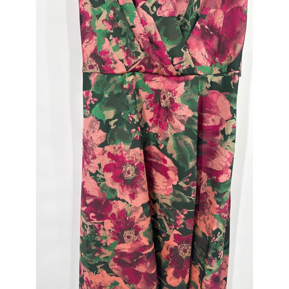 Ignite Evenings Womens Sleeveless Floral Jacquard  Midi Dress size 18 new $149 - Picture 3 of 9